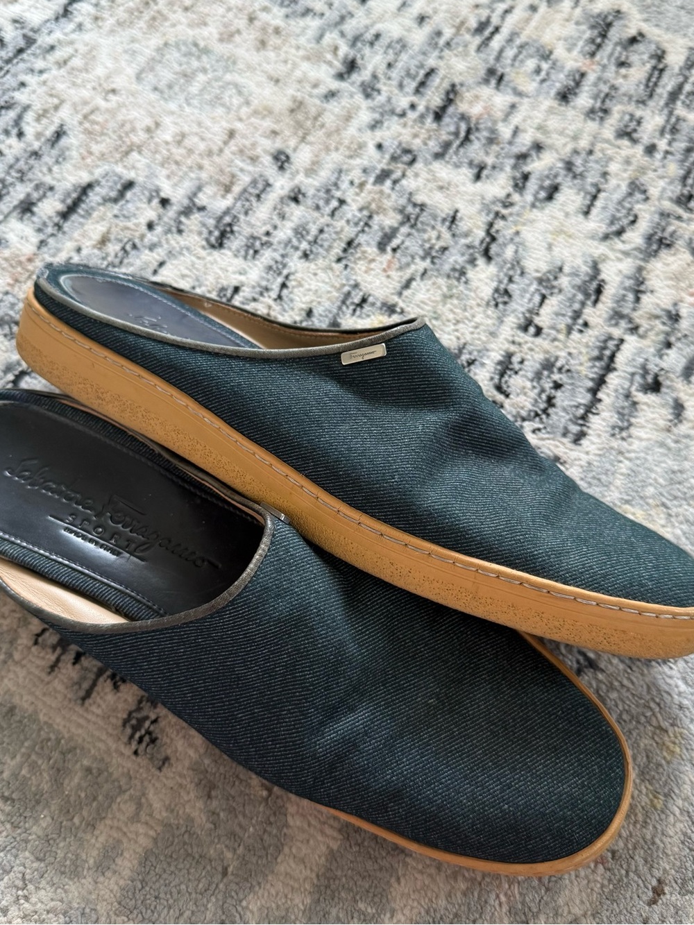 Salvatore Ferragamo Sport Jean slip on mules 9.5
